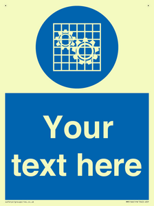 Custom Machine Guards Required Sign